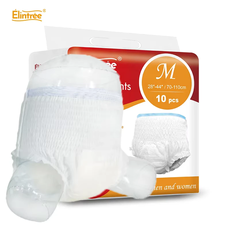 OEM-ODM-Adult-Pull-up-Diaper-Disposable-High-Absorbent-Pampering-Adult-Pants-Diaper-White-Plastic-Pants-Incontinence-Diapers OEM ODM Adult Pull up Diaper Disposable High Absorbent Pampering Adult Pants Diaper White Plastic Pants Incontinence Diapers