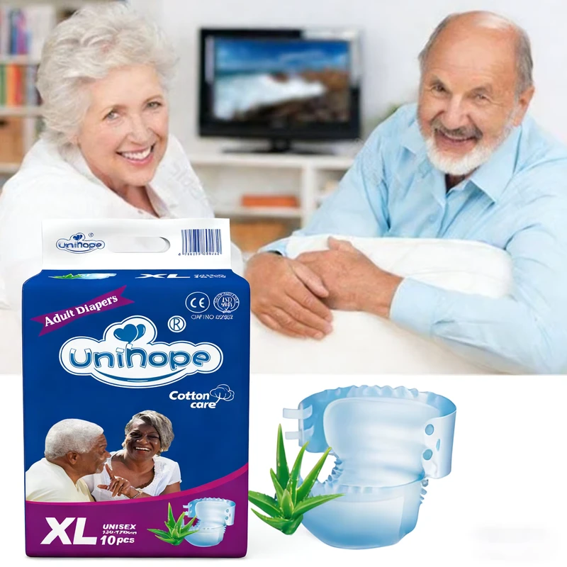 OEM-ODM-Disposable-PE-Film-Adult-Diaper-with-Soft-Breathable-Absorption-and-Leak-Guard OEM ODM Disposable PE Film Adult Diaper with Soft Breathable Absorption and Leak Guard