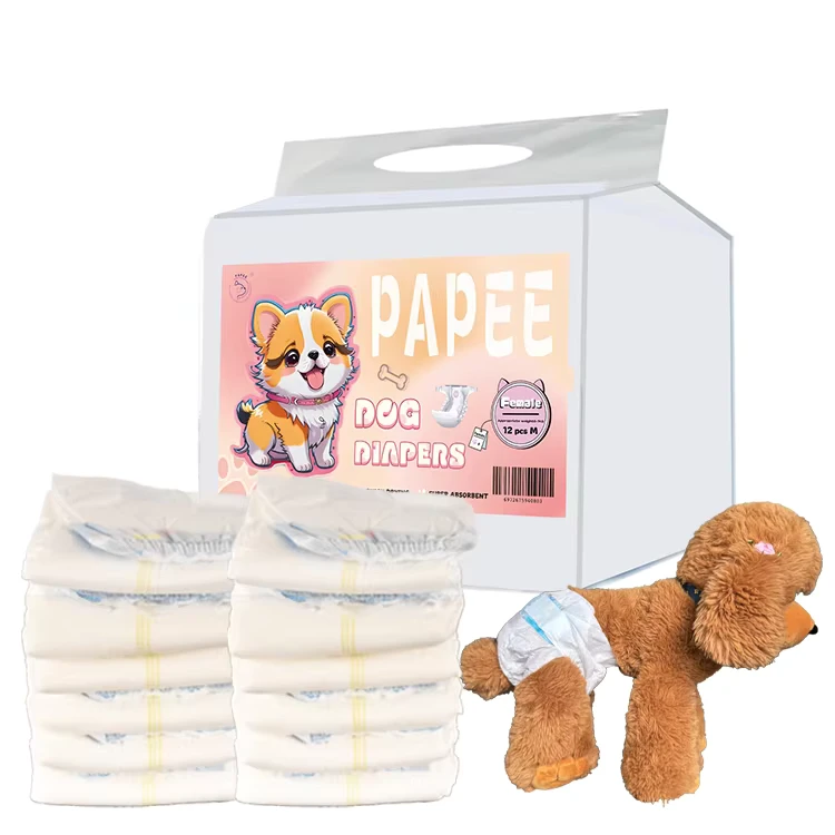 OEM-ODM-XS-S-M-L-XL-XXL-Disposable-Absorbent-Dog-Diapers-for-Dogs-Male-Female OEM ODM XS S M L XL XXL Disposable Absorbent Dog Diapers for Dogs Male Female