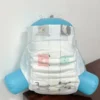 OEM Premium Disposable Organic Breathable Bamboo Cotton Baby Diapers Japan SAP Soft Absorption 3D Leak Prevention XXL Size