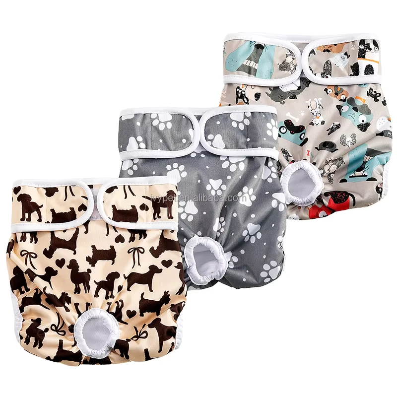 Paw-Printed-Washable-Female-Pet-Diapers-Reusable-Anti-Leak-Cloth-Diapers-for-Dogs-1 Paw Printed Washable Female Pet Diapers Reusable Anti Leak Cloth Diapers for Dogs 1