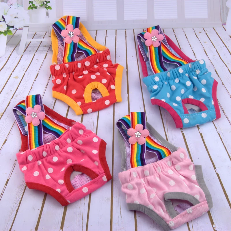 Pet-Dog-Diaper-Covers-Female-Girl-Puppy-Pants-Washable-Teddy-Poodle-Bulldog Pet Dog Diaper Covers Female Girl Puppy Pants Washable Teddy Poodle Bulldog