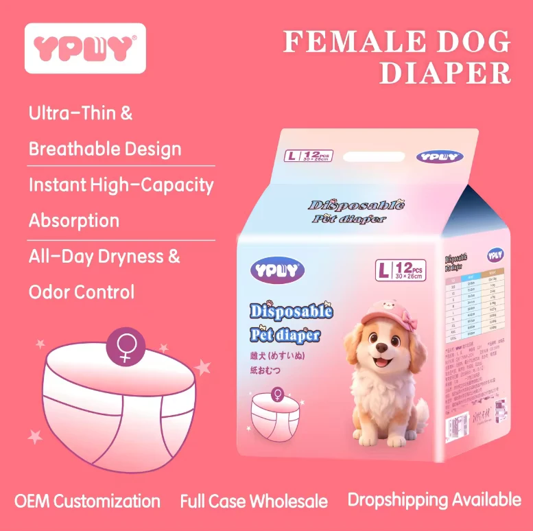 Pet-Female-Diapers-Dog-Diapers-Super-Absorbent-CE-Certified-Puppy-Potty-Training-SAP-Super-Absorbent-Polymer Pet Female Diapers Dog Diapers Super Absorbent CE Certified Puppy Potty Training SAP Super Absorbent Polymer