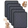Pet Supplies Dog Cat Pee Pads Machine Washable Non Slip Absorbent Reusable Solid Modern Winter Dog Diaper Incontinence Pads