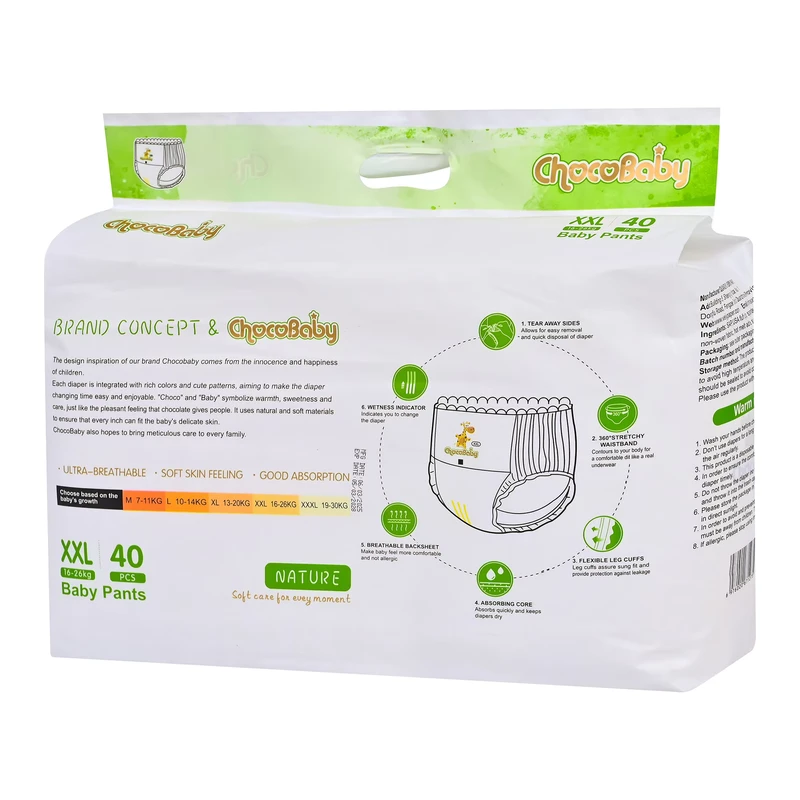 Premium-Baby-Diaper-Pants-Pull-Style-Soft-Breathable-Disposable-3-D-Leak-Prevention-High-Absorption-CE-OEKO-Certified Premium Baby Diaper Pants Pull Style Soft Breathable Disposable 3 D Leak Prevention High Absorption CE OEKO Certified