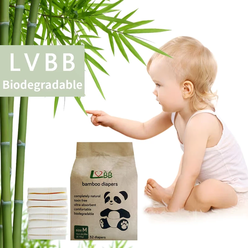Premium-Quality-OEM-Manufacture-Bamboo-Fiber-Degradable-Newborn-Disposable-Baby-Nature-Nappies-Diapers-in-Stock Premium Quality OEM Manufacture Bamboo Fiber Degradable Newborn Disposable Baby Nature Nappies Diapers in Stock