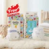 Free Sample OEM ODM Factory Disposable Baby Diaper Pants Nappy With Breathable Fabric Leak Guard ISO9001 CE Certified 1 Q.Kiss Diary Premium Soft Newborn Nappy Baby Disposable Diaper