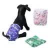 Reusable Absorbent Cloth Pet Diaper Breathable Female Doggie Pants for Waste Disposal