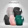 Reusable Adult Diaper Cover Adjustable Velcro Incontinence Underwear for Elderly Waterproof TPU Cloth Diaper