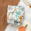 Reusable Baby Diapers Pants Washable Eco friendly Cotton Printed Cloth Diapers 3D Leak Prevention Soft Breathable Absorption 2 Reusable Baby Diapers Pants Washable Eco friendly Cotton Printed Cloth Diapers 3D Leak Prevention Soft Breathable Absorption