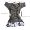 Reusable Baby Double Gusset Cloth Nappies Night One Size Cloth Diaper Supplier