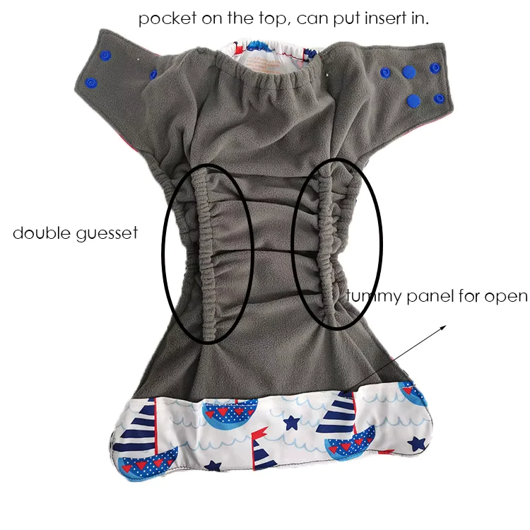 Reusable-Baby-Double-Gusset-Cloth-Nappies-Night-One-Size-Cloth-Diaper-Supplier Reusable Baby Double Gusset Cloth Nappies Night One Size Cloth Diaper Supplier