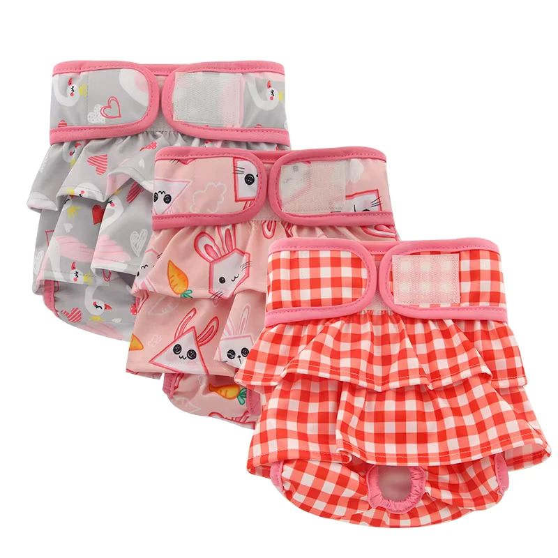 Reusable-Female-Dog-Diapers-Underwear-Pet-Washable-Ecologic-Reusable Reusable Female Dog Diapers Underwear Pet Washable Ecologic Reusable