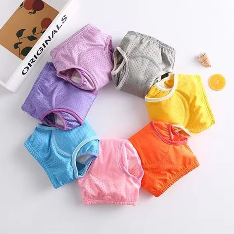 Reusable-Solid-Color-Breathable-Baby-Training-Pants-Washable-Leak-proof-Underwear-Toilet-Learning-for-Infants-Kids Reusable Solid Color Breathable Baby Training Pants Washable Leak proof Underwear Toilet Learning for Infants Kids