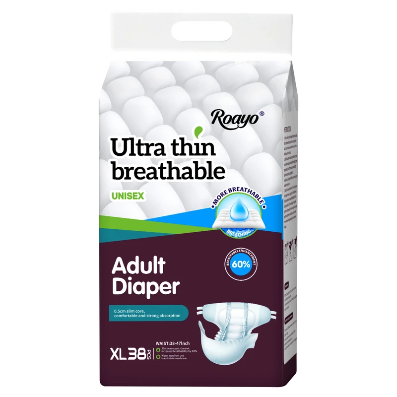 Roayo-Disposable-Adult-Diapers-Non-Woven-Fabric-PE-Film-Super-Thin-Breathable-Soft-Three-Dimensional-Protection-Side-Leakage Roayo Disposable Adult Diapers Non Woven Fabric PE Film Super Thin Breathable Soft Three Dimensional Protection Side Leakage