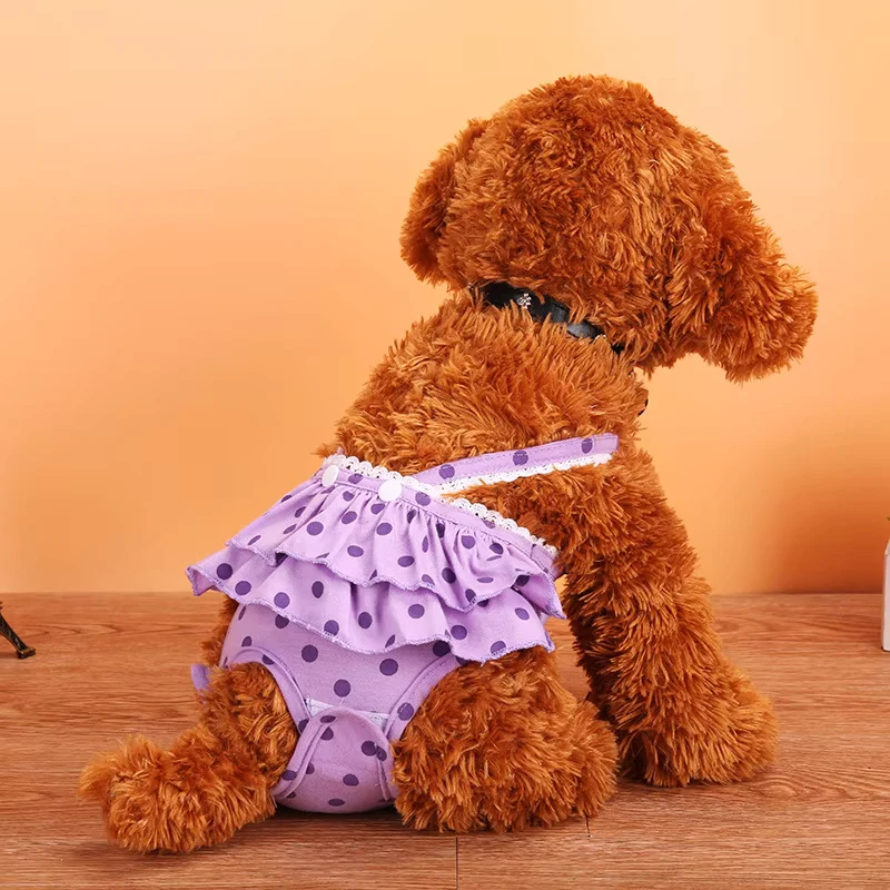 S-2XL-Female-Dog-Diaper-Sanitary-Pant-with-Suspender-for-Girl-Dogs-Female-SKIRT-Girl-Puppy-Washable-Reusable-Diaper S 2XL Female Dog Diaper Sanitary Pant with Suspender for Girl Dogs Female SKIRT Girl Puppy Washable Reusable Diaper