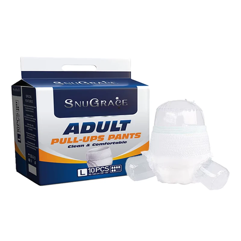 SNUGRACE-Ultra-Thick-Disposable-Adult-Pull-Up-Diapers-Pants-Super-Absorbent-Non-Woven-Fabric-3D-Leak-Guard-Incontinence-Supplies SNUGRACE Ultra Thick Disposable Adult Pull Up Diapers Pants Super Absorbent Non Woven Fabric 3D Leak Guard Incontinence Supplies