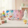 Soft Cotton XL Printed Babies Cloth Diapers Reusable Washable Eco Friendly with 3D Leak Prevention Soft Breathable
