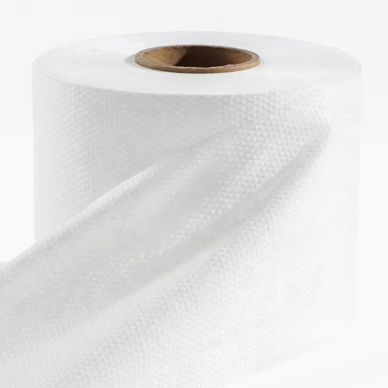 Spunlace-Nonwoven-Fabric-Roll-for-Soft-Disposable-Washcloths-Breathable-Dot-Weave-Wet-Wipes Spunlace Nonwoven Fabric Roll for Soft Disposable Washcloths Breathable Dot Weave Wet Wipes