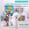 Super Absorbent Breathable Adjustable Elastic Waist Incontinence Moisture Disposable Dog Diapers with Mens and Womens Styles