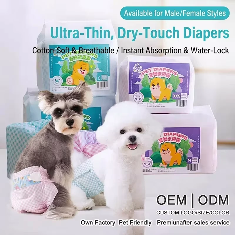 Super-Absorbent-Breathable-Adjustable-Elastic-Waist-Incontinence-Moisture-Disposable-Dog-Diapers-with-Mens-and-Womens-Styles Super Absorbent Breathable Adjustable Elastic Waist Incontinence Moisture Disposable Dog Diapers with Mens and Womens Styles