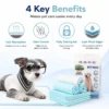 Teduola Dog Cat Diapers Urine Pads Odor Controlling Super Absorbent Leak Protection Nonwoven Fabric 10 Piece Pack Pet Cleaning