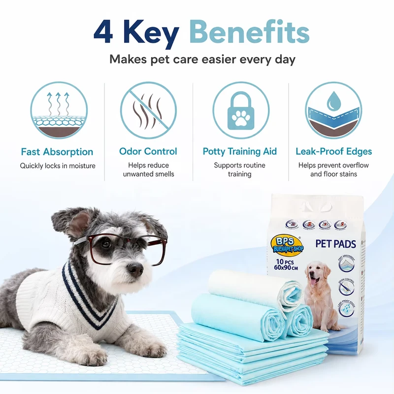 Teduola-Dog-Cat-Diapers-Urine-Pads-Odor-Controlling-Super-Absorbent-Leak-Protection-Nonwoven-Fabric-10-Piece-Pack-Pet-Cleaning Teduola Dog Cat Diapers Urine Pads Odor Controlling Super Absorbent Leak Protection Nonwoven Fabric 10 Piece Pack Pet Cleaning