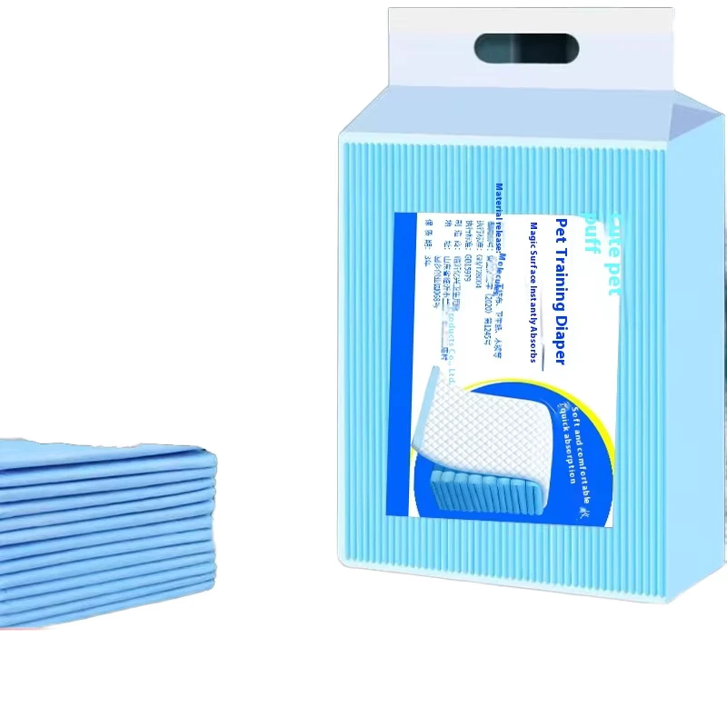 Thickened-Disposable-Wood-Pulp-Eco-friendly-IP67-Waterproof-Puppy-Dog-Training-Supplies-Absorbent-Pet-Diapers-Pads Thickened Disposable Wood Pulp Eco friendly IP67 Waterproof Puppy Dog Training Supplies Absorbent Pet Diapers Pads