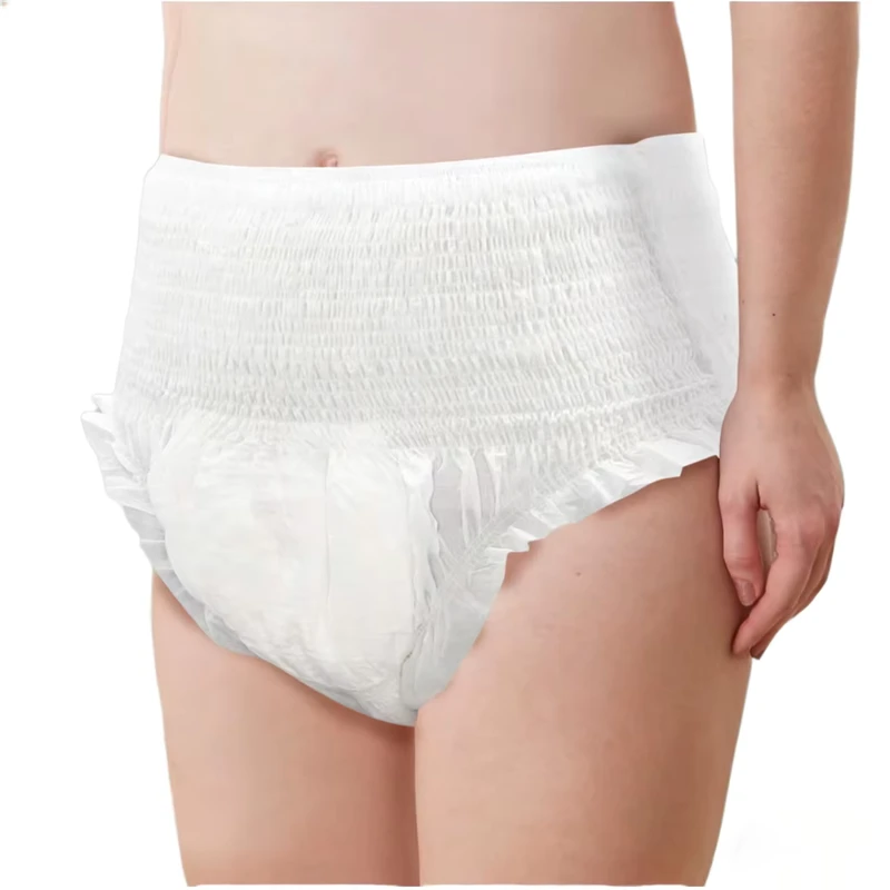 Unisex-Disposable-Adult-Pull-up-Pants-New-Style-Senior-Incontinence-Pants-with-Printed-Topsheet-Soft-Comfortable-for-Adult Unisex Disposable Adult Pull up Pants New Style Senior Incontinence Pants with Printed Topsheet Soft Comfortable for Adult