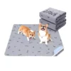 Washable Absorbent Reusable Cotton Non Slip Dog Pee Pads 2Pack Puppy Pads Whelping Pads Floor Protector Bone Print 46x61CM 2 Washable Absorbent Reusable Cotton Non Slip Dog Pee Pads 2Pack Puppy Pads Whelping Pads Floor Protector Bone Print 46x61CM 1