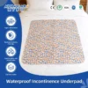 Washable Reusable Waterproof Underpads Heavy Absorbency Bedwetting Incontinence Pads for Adults Plain Polyester Cotton 1 Washable Reusable Waterproof Underpads Heavy Absorbency Bedwetting Incontinence Pads for Adults Plain Polyester Cotton